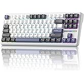 AULA F87 Pro Wireless Mechanical Keyboard, Gasket Mount Hot-Swappable Custom Gaming Keyboard with 4000mAh Longest Battery - Tri-Mode BT/2.4Ghz/USB-C, Pre-Lubed Linear Switches, RGB for PC/Mac/PS5/Xbox