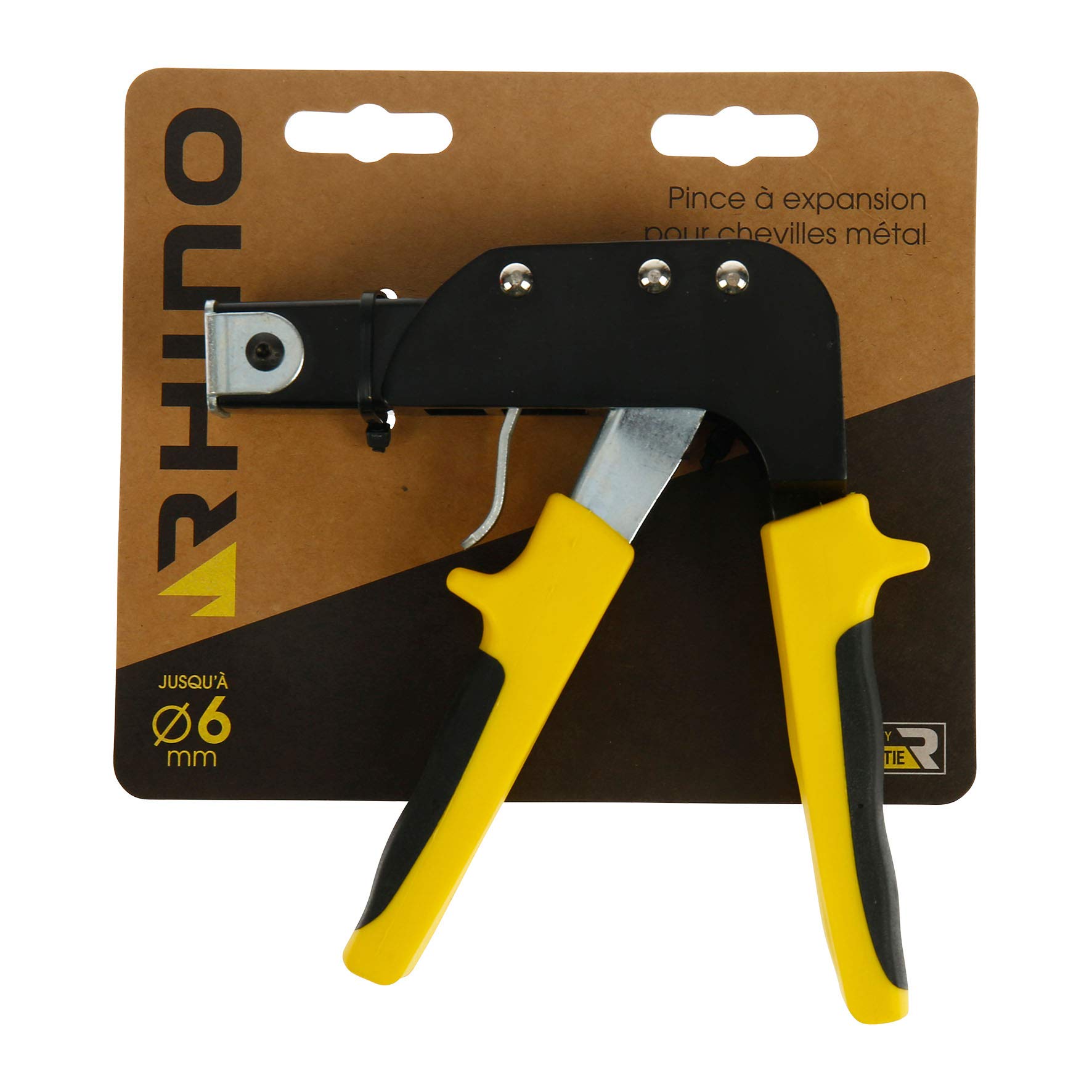 RHINO - Metal Peg Pliers, Expansion Pliers for Hollow Walls, Plasterboard etc. (Wall Type: Molly) - Screws up to 6 mm Diameter - 5-Year