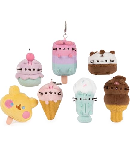 GUND Super Deluxe Pusheenosaurus Clip Plush - 6.5 Inch Dinosaur Keychain