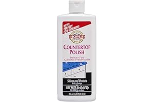 HOPE'S Countertop Restoration Polish - Shines and Protects with No Build-Up - Streak-Free Kitchen Counter Cleaner - Quartz, Marble, Corian, Laminate, Granite Countertop Cleaner, 8 Fl Oz, Pack of 1