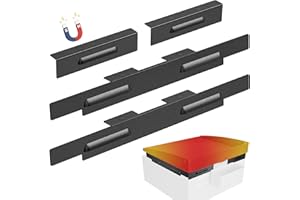 LIMECARE Wind Guards for Blackstone 28 inch Griddle, Magnetic Wind Screens, Blackstone Griddle Accessories, Fit with Hood, Rear Grease Cup and Side Shelf, Heat Shield for Side Table, Grilling Gifts, Black