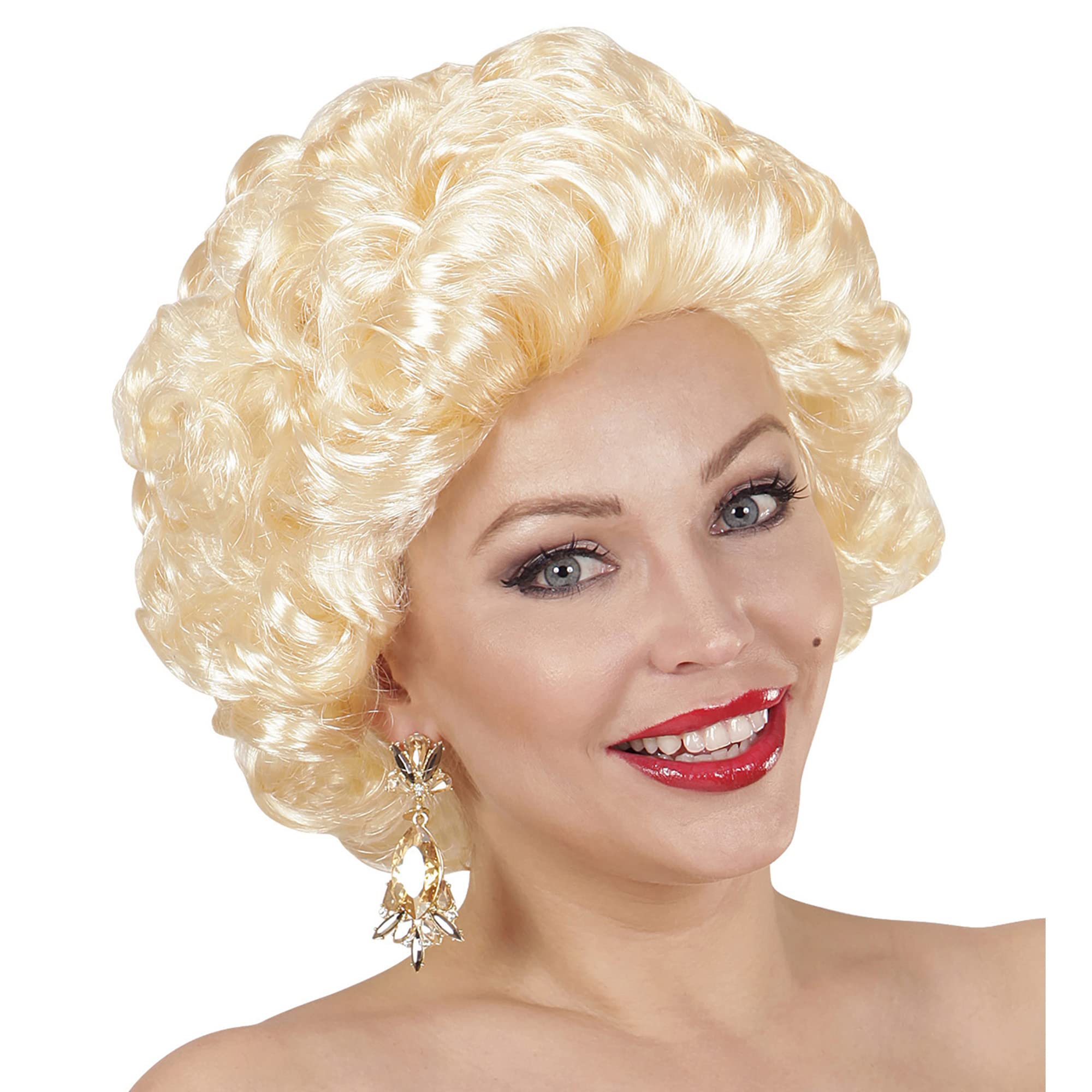 Widmann Fancy Dress Costume Women Blonde Maralyn Hollowood Actress Wig Accessory