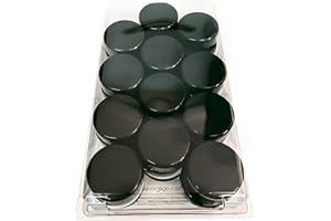 Forever Glides Wrought Iron Patio Furniture Feet Cap Glides and Outdoor Table and Chair Leg Floor Protector Pads - 1.5 Inch - 24-Pack - Black