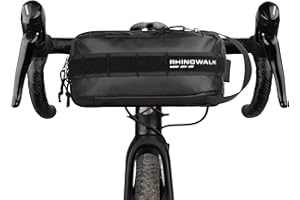 abamita Bike Handlebar Bag Bicycle Front Bag Shoulder Bag Storage Bag with Shoulder Strap for Road Mountain Bike Cycling Travel