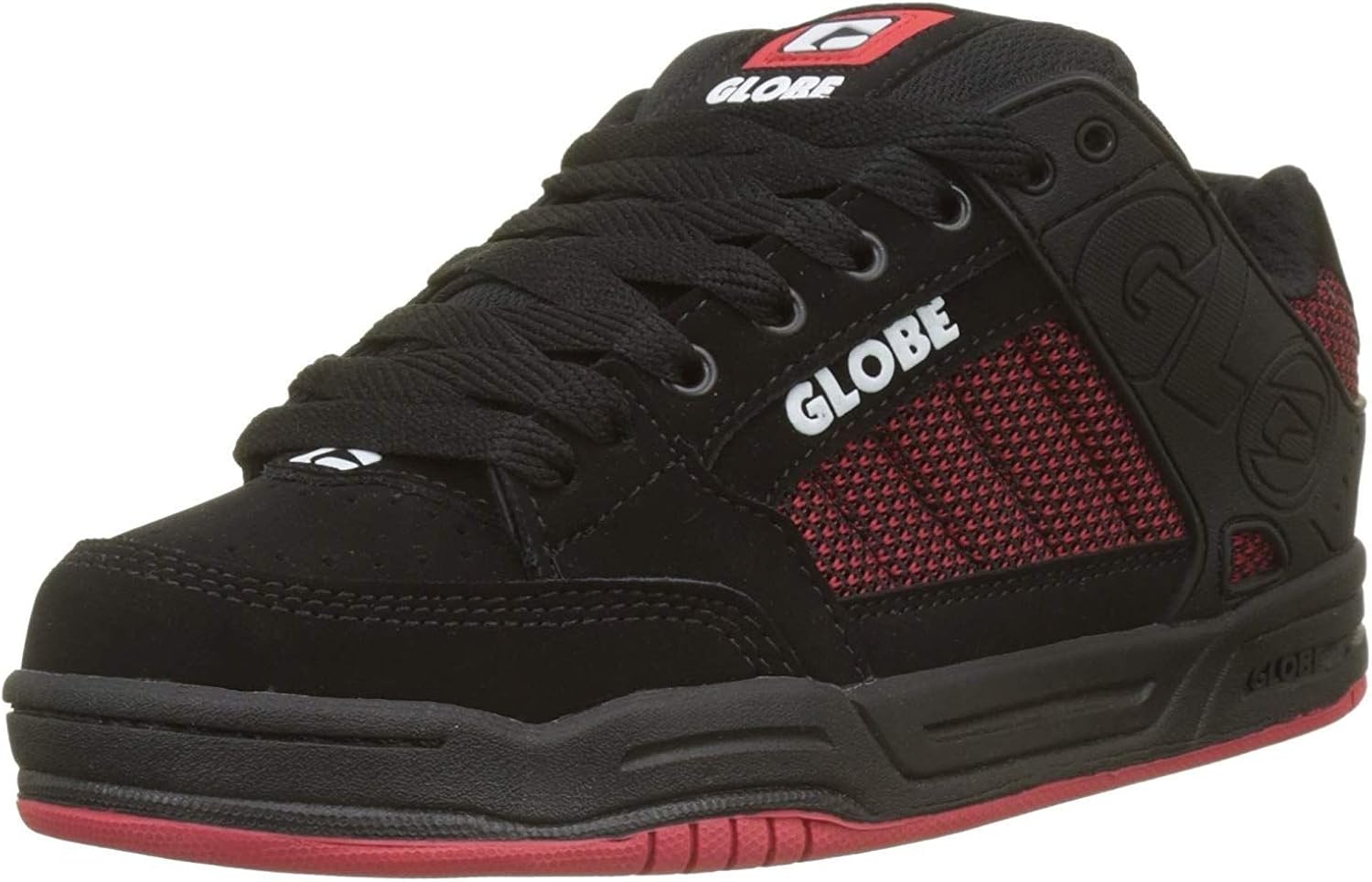 globe tilt black red