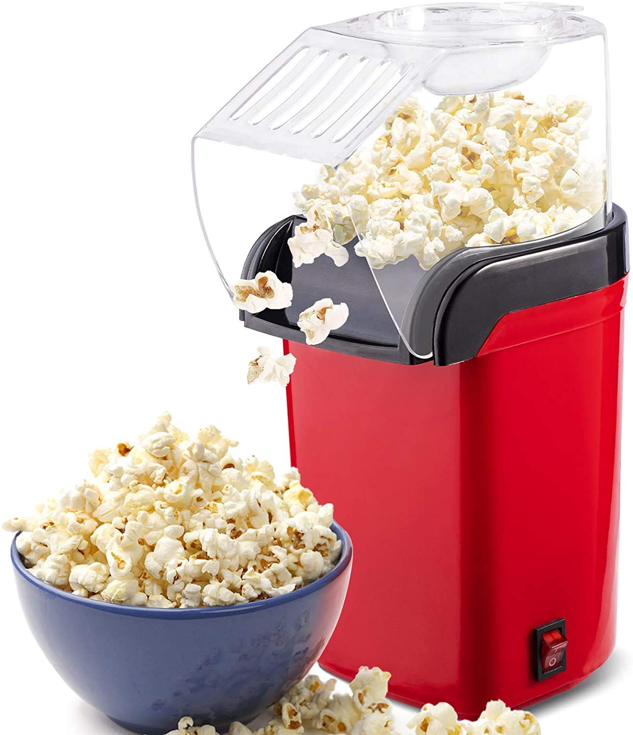 Buy BS Hot Air Popcorn Popper Machine, 1200W Home Electric Popcorn
