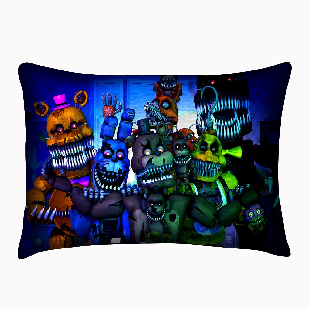 Custom Five Nights At Freddy's Pillowcase Zippered Cover Both Sides Pillowsli.. 9 71 GW AqySL