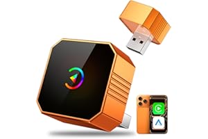 2026 Upgraded Wireless CarPlay Adapter for iPhone＆Android, Car Play Mini Wired to Wireless Adapter for CarPlay ＆Android Auto 