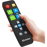 EZclicker Sony TV Remote Big Button Easy to Use for Sony TVs Only (Black) | Simplified, Great for Seniors (2xAAA Batteries not Included)