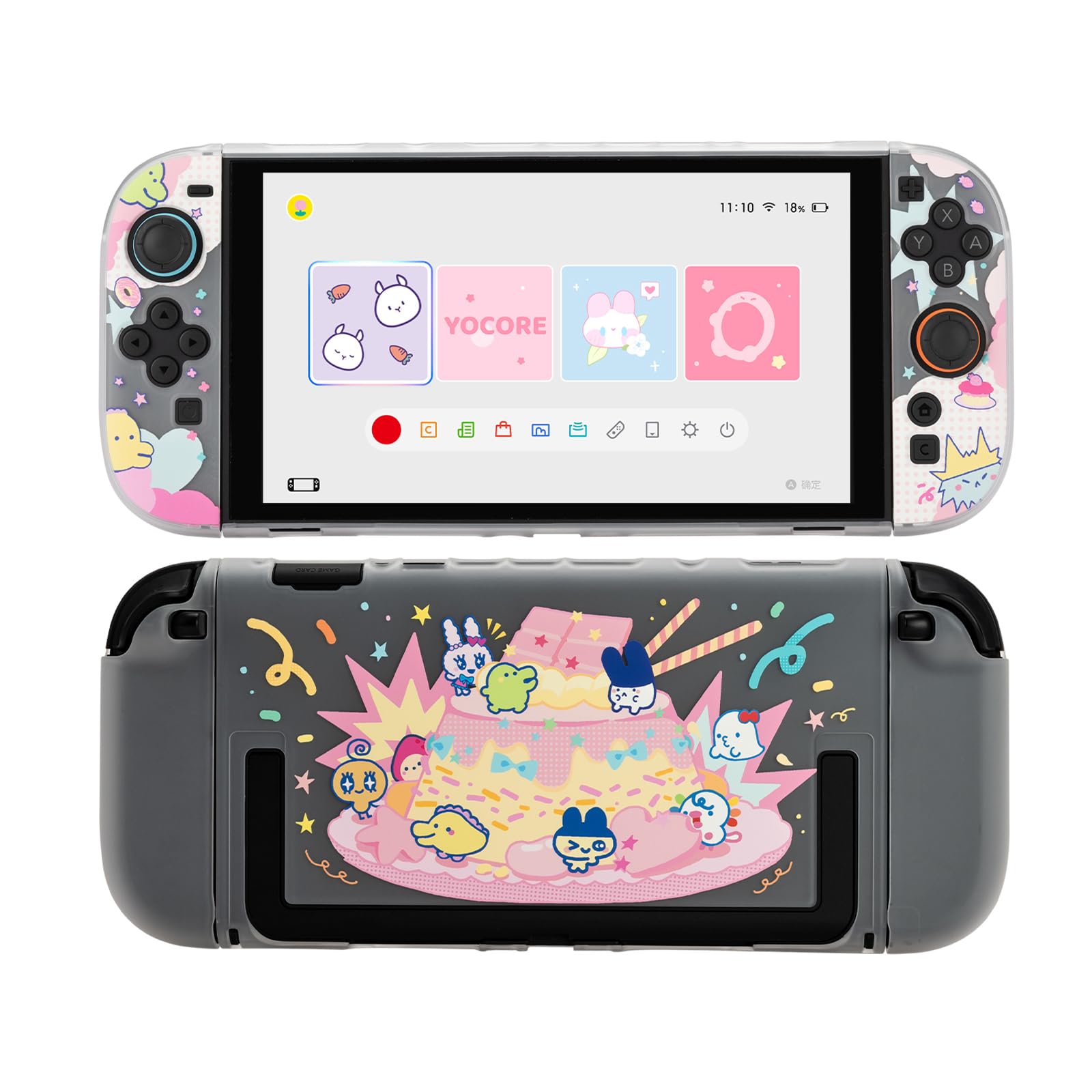 YOCORE Protective Case for Switch 2 (2025), Cute Slim Cover Case with Shock-Absorbent & Anti-Scratch, Switch 2 (2025) Accessories Slim Skin Shell - TMXDG