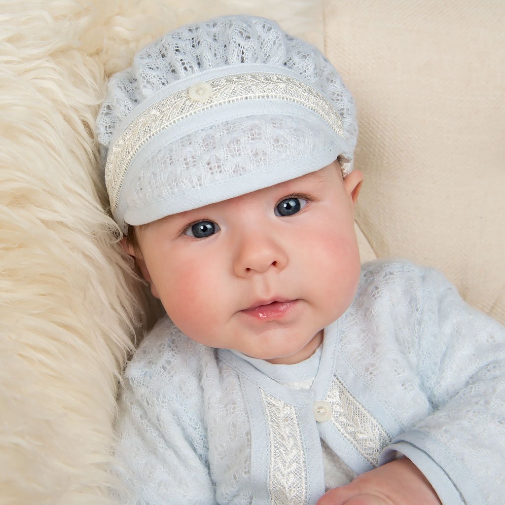 christening hats for baby boy