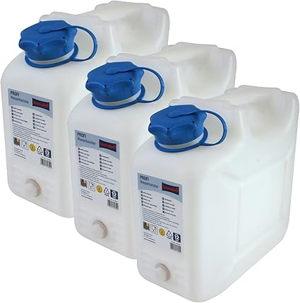Hergestellt Fur Bauprofi 3x Wasserkanister Profi 10 Liter Mit Hahn Neu Trinkwasser Kanister 3er Set 10 Liter Amazon De Garten