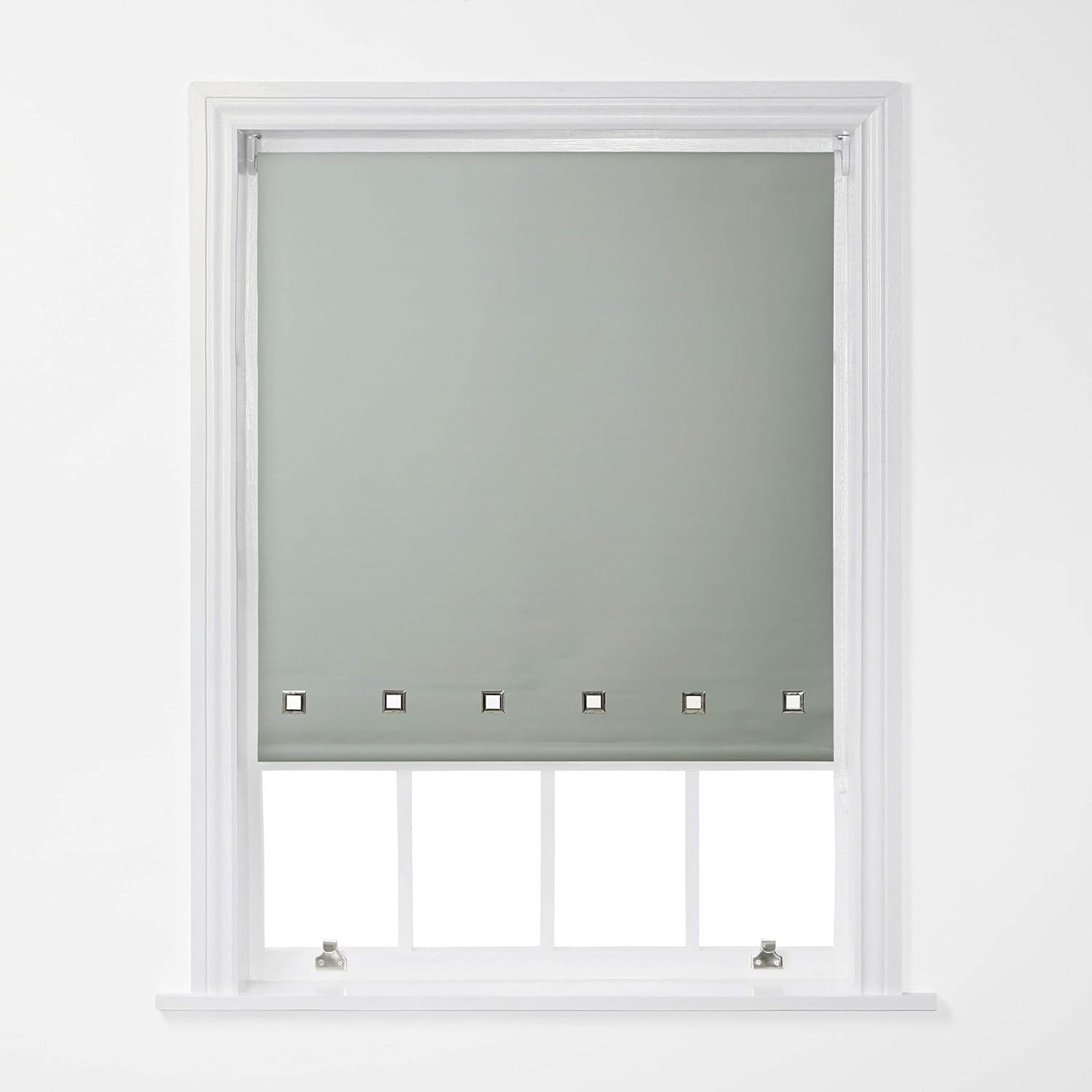 A.Unique Stylish Home Trimmable Square Eyelet Roller Window Blind in a