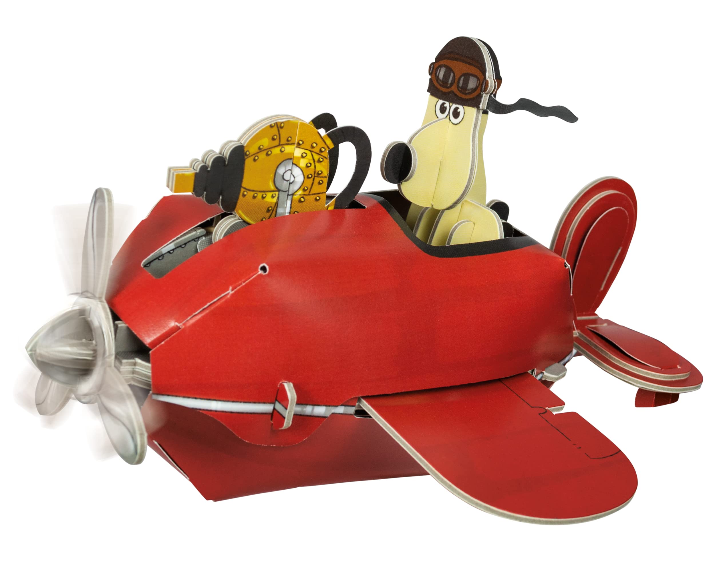 Build Your Own Wallace & Gromit Sidecar Plane - A Close Shave - Cardboard Craft Kit - Ages 10+