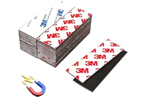 CHUNNIAO A+B Matched Magnetic Strips with Adhesive 2"x1"x0.04" (Pre-Cutting 96 Pcs),Adhesive Magnet to Magnets Stick Face to Face,Great for Bookmarks Craft