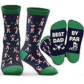 ZAGKOO Golf Socks for Men - Fun Gift for Golf Lovers, Teen Boys, Coaches, Dad, Husband - Birthday, Christmas, Valentine Gifts