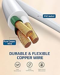 DEWENWILS 360° Rotating Flat Plug Extension