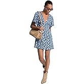 Michael Kors Womens V Neck Floral Mini Dress