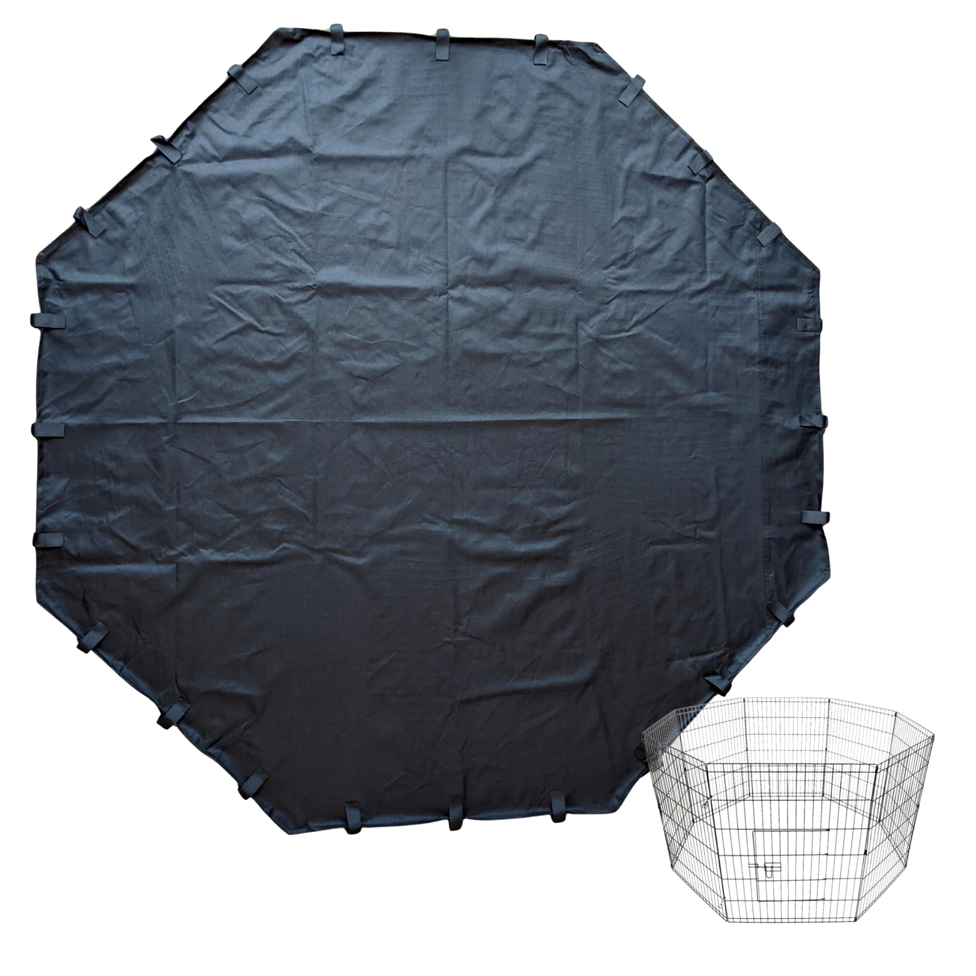 Heavy Duty Waterproof Base Liner Mat 8‑Side (Mat Only, Cage Not Included) – Fits 8‑Sided Large Pet Pens 65 cm Each Side – 600D Durable Universal by Speedwellstar