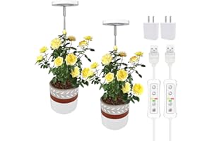 Plant Grow Light,Yadoker LED Growing Light Full Spectrum for Indoor Plants,Height Adjustable, Automatic Timer, 5V Low Safe Voltage,Idea for Small Plant Light…