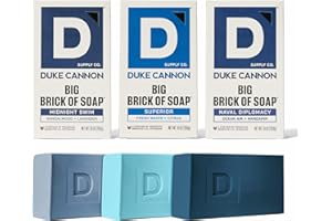 DUKE CANNON SUPPLY CO. Duke Cannon Ultimate Freshness Soap 3-Pack Midnight Swim, Superior, & Naval Diplomacy - 10 oz Bars with Aquatic, Fresh Water, & Oceanic Scents - Triple Milled, American-Made