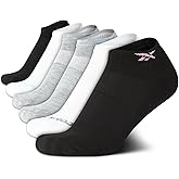 Reebok Womens Low Cut Socks - 6 Pack Performance Cushion Comfort No Show Socks - Breathable Athletic Sock for Women (4-10)