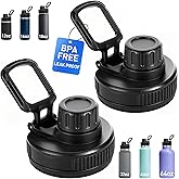 Spout Lid Replacement for Hydro Flask Wide Mouth 12, 16, 18, 32, 40, 64 OZ, Chug Lid for Thermoflask with Handle, Replacement Lid for Wide Mouth Water Bottle 2.28in