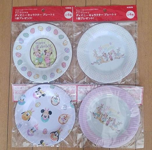 Amazon プレート 4種 セット イースター キリンオリジナル ディズニーランド Tsl ディズニーシー Tds ディズニーリゾート Tdr グッズ アニメ 萌えグッズ 通販