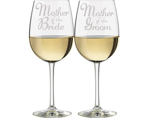 mother of the bride wine glass