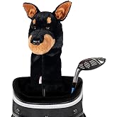 Daphne's Headcovers Doberman Driver Headcover | Funny Golf Club Covers | Golf Head Covers for Drivers | Stylish Golf Club Head Covers | Golf Driver Covers | Men&rsquo;s &amp; Women&rsquo;s Driver Headcover