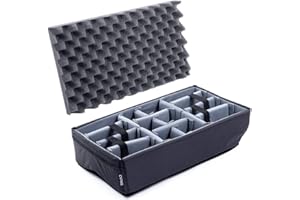 Pelican Color Case Grey ColorCase Padded dividers to fit The Pelican 1510 case.