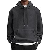 COOFANDY Men's Fleece Hoodie Long Sleeve Hooded Sweatshirt Casual Basic Essential Drawstring Pullover Hoodie With Pocket