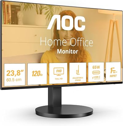AOC 24B3CA2 24 Inch FHD IPS Monitor 100Hz 1ms USB-C HDR Not Required
