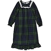 Komar Kids Girls Toddler Traditional Holiday Christmas Plaid Nightgown Pajamas