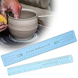 2 Pcs Ceramic Shrinkage Scale Ruler, Clay Sculpture