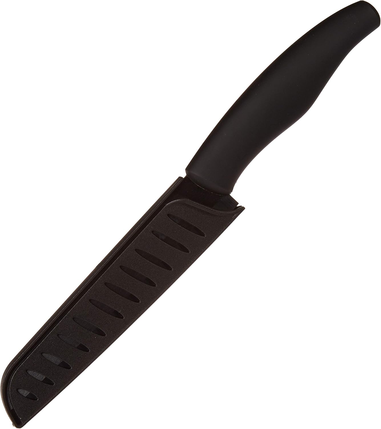 Best Serrated Knife | Tomato Knife | Razor Thin Slices | Mirror Finish |Ceramic Blade Never Needs Sharpening | Premium 6 inch Utility Knife with Safety Knife Sheath in Luxury Gift Box | Cestari