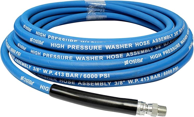 Amazon Com Bisupply Pressure Washer Hose 50 Ft 3 8in Nitrile High Pressure Washer Hose Assembly 6000 Psi Power Washer Hose Garden Outdoor