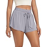 ODODOS Women's Goodnight Sleep Shorts, Drawstring Relaxed Fit Lounge & Sleepwear, Soft Natural Wood Pulp Blend
