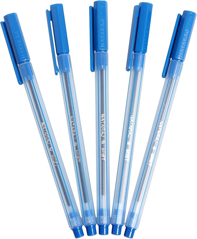 Nataraj Mist Ball Pen, Blue (5 Piece Pouch) Amazon.co.uk Office Products