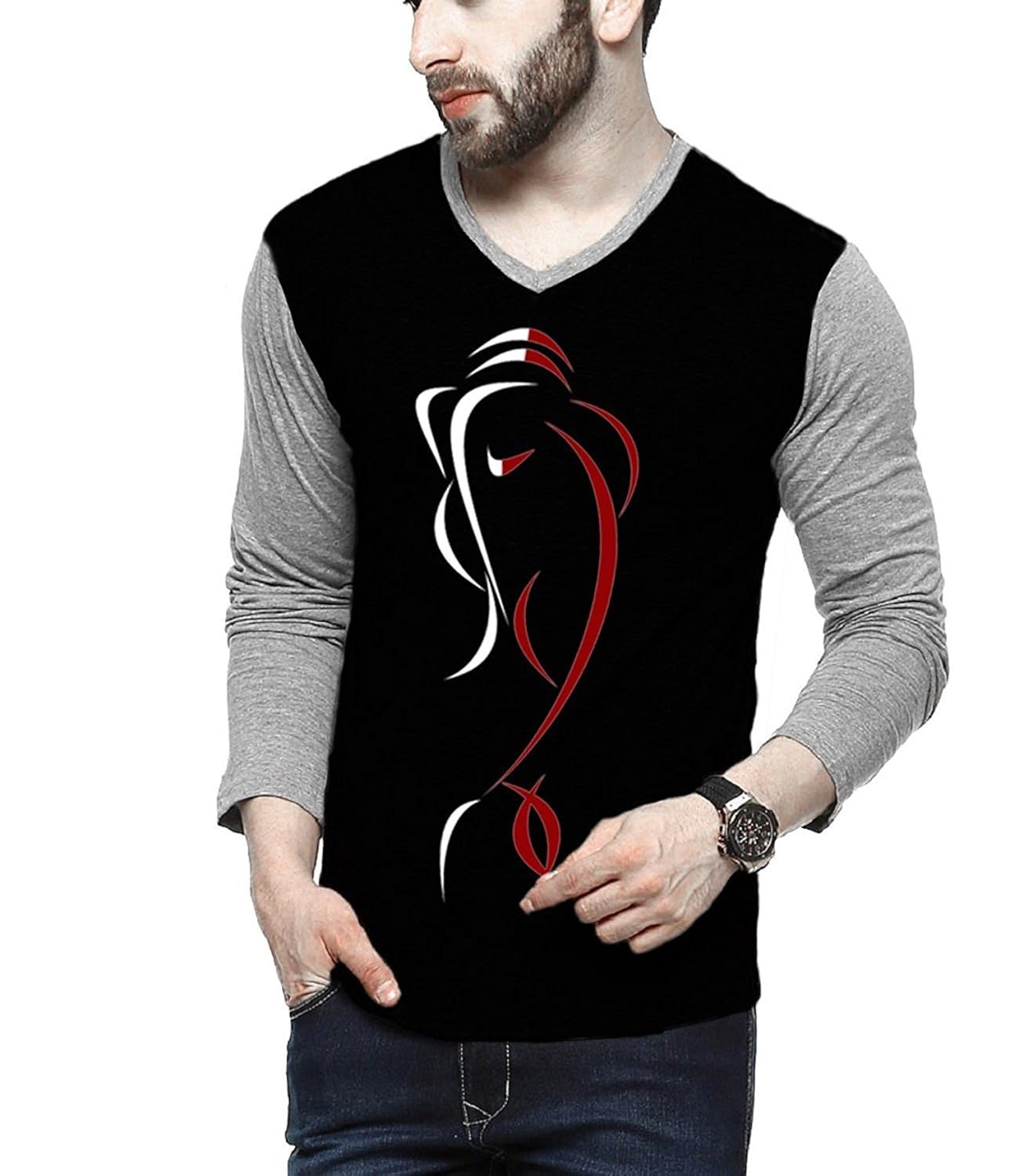 scatchite men's cotton full sleeve t-shirt