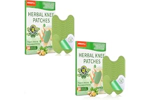 Mrkayll 30Pcs Knee Pain Relief Patch, Warming Herbal Plaster Pain Patches, Knee Patches for Pain Relief Bone on Bone Extra Strength,12 Hour Long Lasting Relief of Joint Pains