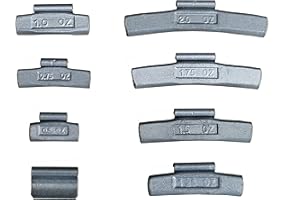 XTMC 70Pcs ASSORTMENT CLIP-ON WHEEL WEIGHTS BALANCE P STYLE 0.25 0.50 0.75 1.00 1.25 1.5 1.75 2.00 2.5oz