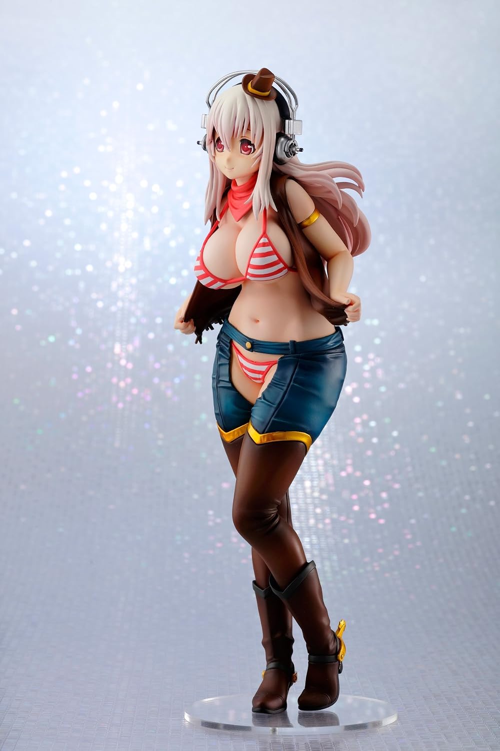 SUPER SONICO すーぱーそに子　カウガール 1/7 VERTEX NITRO SUPER SONIC Image Girl Super Sonico Cowgirl 1/7 PVC Figure