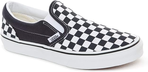 big kid slip on vans white