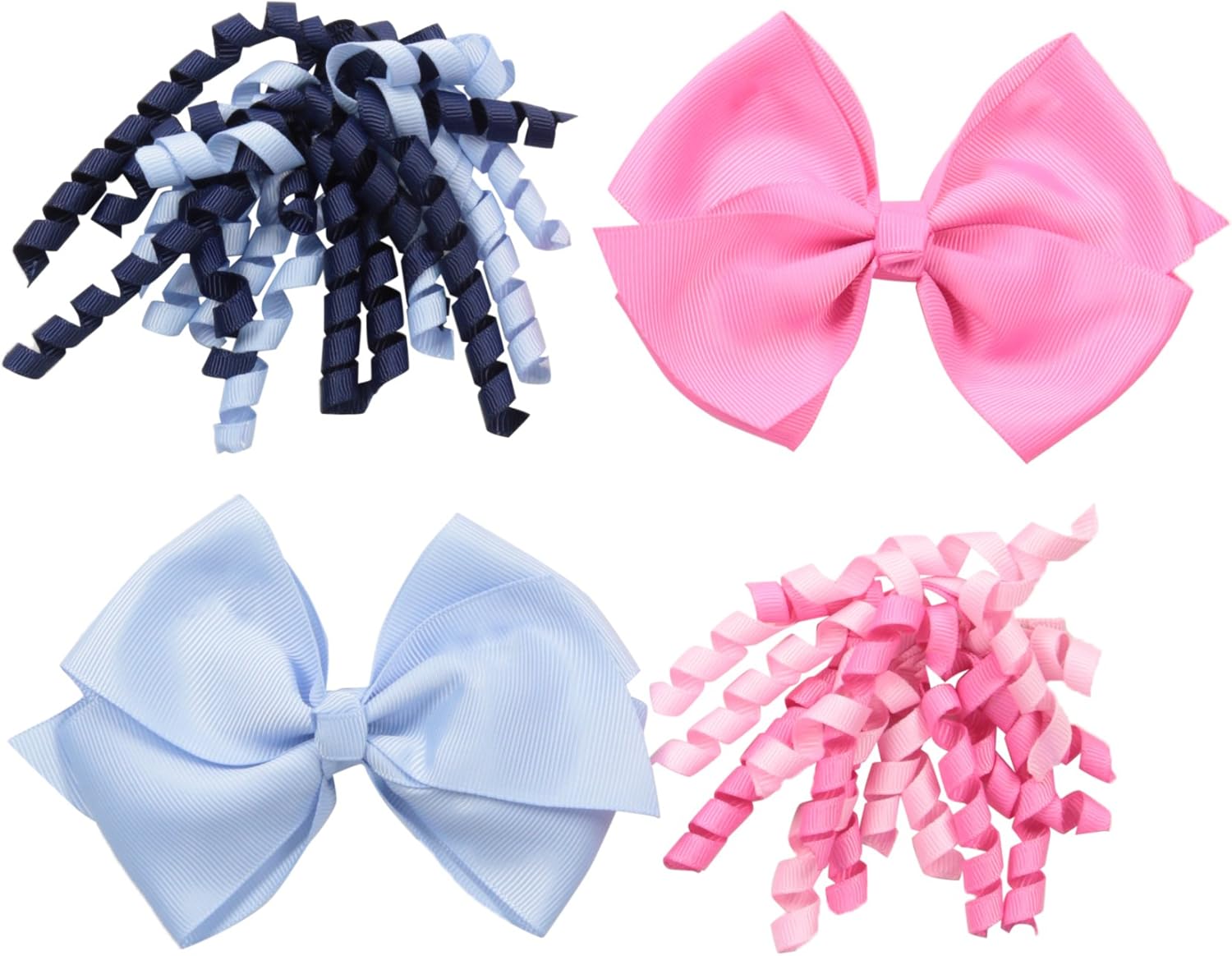 Amazon Com Olly Friends Toddler Girls Grosgrain Bow And Curly
