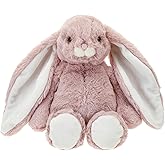 DILLY DUDU Pink Bunny Rabbit Stuffed Animal Plush Toy Best Gifts 10-Inch(L)