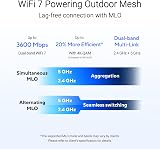 ASUS ZenWiFi BD4 Outdoor Dual-Band WiFi 7 Mesh 3600 Mbps 2530 sq ft 2.5G view 3