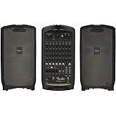 Fender Passport Venue Series 2,Black, with 2-Year Warranty | All-in-one powered mixer, dual 10" speakers, 10-channel mixer, Bluetooth streaming, live music, outdoor events, bands