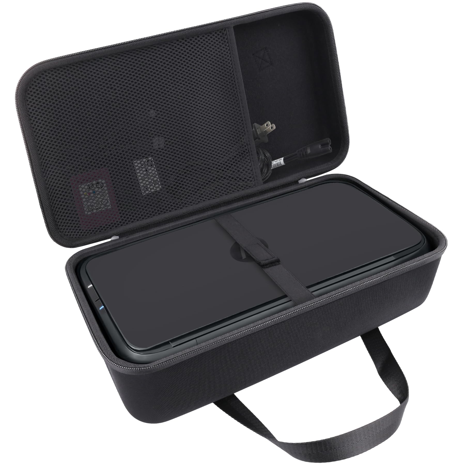 Khanka Case for HP OfficeJet 250 Mobile Printer,Hard Travel Carrying Bag with Mesh Pocket for HP OfficeJet 250 Mobile Printer Accessories,Case Only