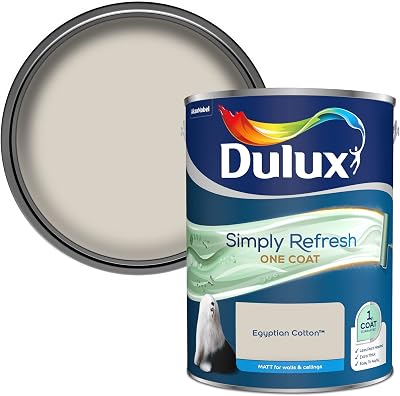 Dulux Simply Refresh One Coat Matt Emulsion Paint - Egyptian Cotton - 5L